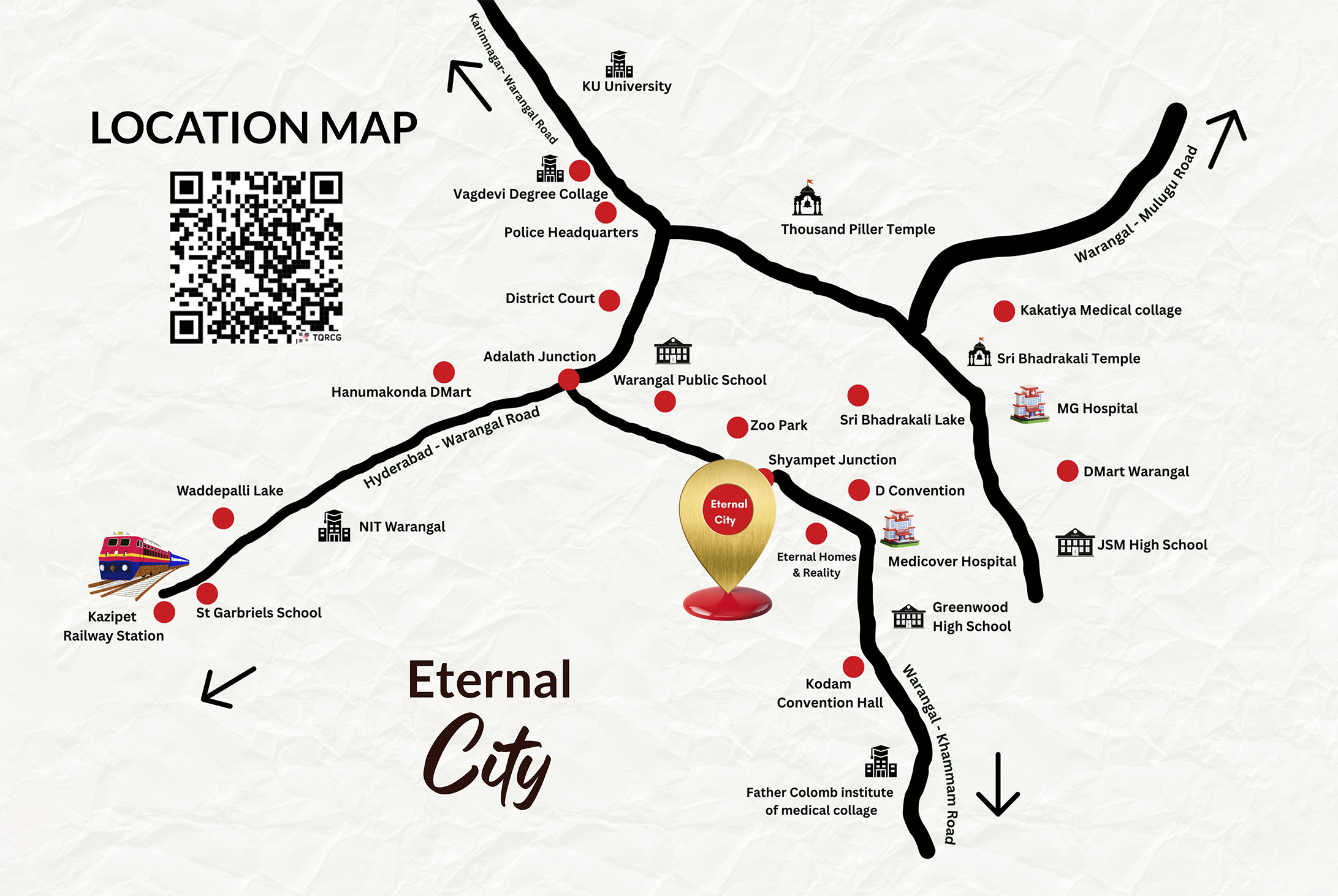 Eternal city location map